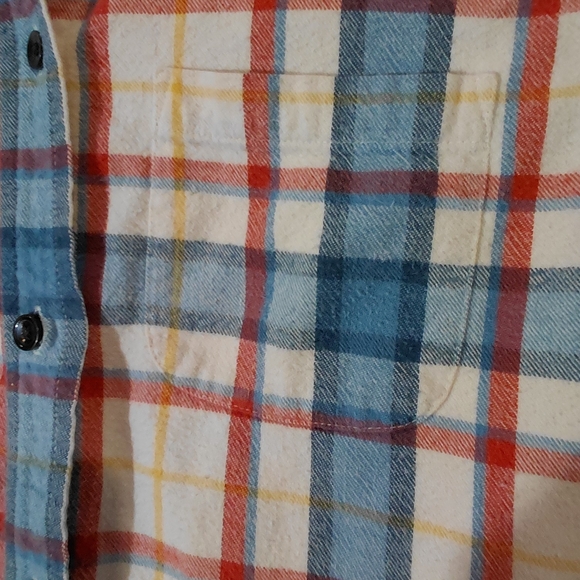 L.L. Bean Blue and Red Plaid Shirt - Picture 3 of 10